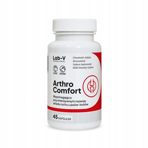  LAB-V Arthro Comfort поддържа здравето на ставите за кучета и котки 45 капсули