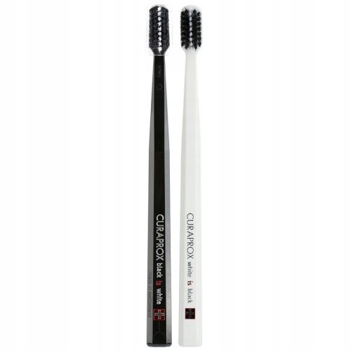  Curaprox Black is white четки за зъби черни и бели 2 бр.