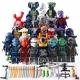  КОМПЛЕКТ БЛОКОВЕ ОТ 24 ФИГУРКИ GARMADON AKITA LLOYD HARUMI NINJA
