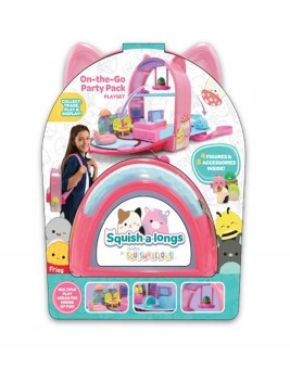  Раница SQUISMALLOWS Squish a Longs Party Pack On-the-Go за игра с фигура