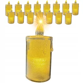   LED Свещи - Декоративен Комплект от 15 Броя, Въздействащи и Екологични