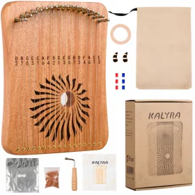    RETROPOLIS KALYRE KALYRA Струнен инструмент KL17 Сандалово дърво 17 струни