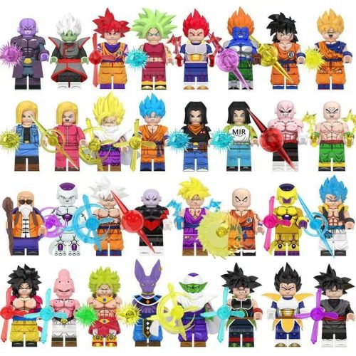  КОМПЛЕКТ МИНИФИГУРИ DRAGON BALL БЛОКОВЕ АНИМЕ АКСЕСОАРИ 32 ЧАСТИ
