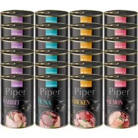    PIPER DOLINA NOTECI МОКРА ХРАНА ЗА КОТКИ ОТ ВКУСОВ 24x400G