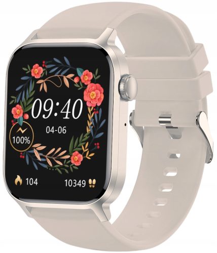  Kiano Watch GO 1.91" AMOLED Smartwatch Водоустойчив IP68 230mAh Бежов