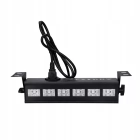    LED лампа с черна UV светлина вътрешна 6x3W