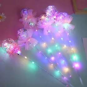    Светеща LED топка във формата на магическа пръчка за рождени дни и Хелоуин