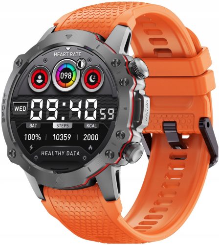  Черен смарт часовник Kiano Watch Sport