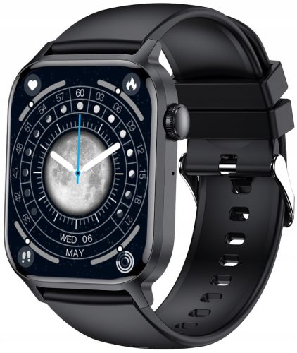  Smartwatch Kiano Watch Go AMOLED 1.91" Водоустойчив 230 mAh 128 mb Черен