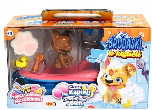  DIRTY IN A BATH КОМПЛЕКТ ЗА БАНЯ DOG MUD EPEE CORGI ЧЕРНО И КАФЯВО