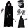  5 бр./компл. Комплект наметало за Хелоуин Grim Reaper, костюм с черна пелерина