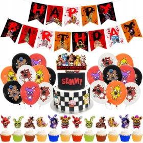    Тематичен комплект балони за рожден ден FREDDY'S FNAF
