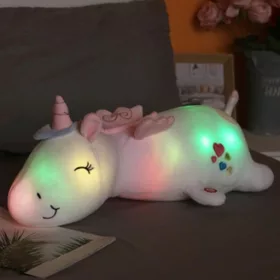    Възглавница Еднорог 60 СМ с LED плюшена играчка