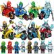  Фигури на нинджа Ninjago комплект от 8 мотоциклета нови