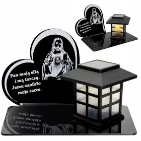   Соларна свещ за гроб с възможност за персонализация