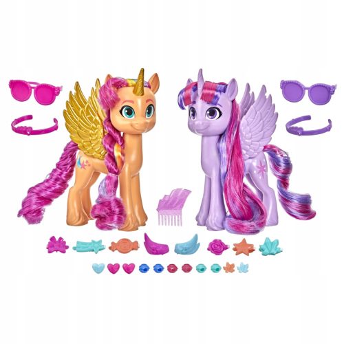  КОМПЛЕКТ ФИГУРКИ MLP ОТ 2 ALICORN SUNNY STARSCOUT И TWILIGHT SPARKLE + ЕКСТРИ
