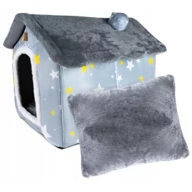    Котешка къща Gotel, нюанси на сивото, правоъгълна, 52 см x 43 см x 50 см