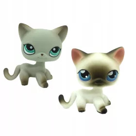    2БР. LPS КЪСОКОСЪМИ КОТКИ КУКЛИ LITTLEST PET SHOP KITTY