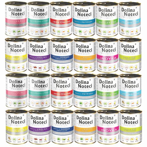  DOLINA NOTECI Premium Mix of Flavors мокра храна за кучета 24 x 400g без зърно