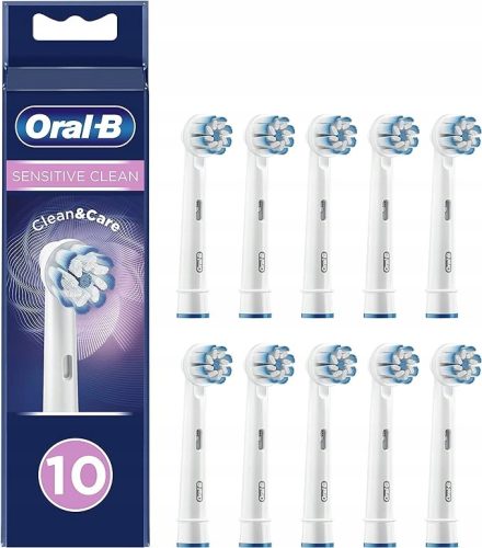  Oral-B Sensitive Clean глави за четки за зъби, 10 броя, бели
