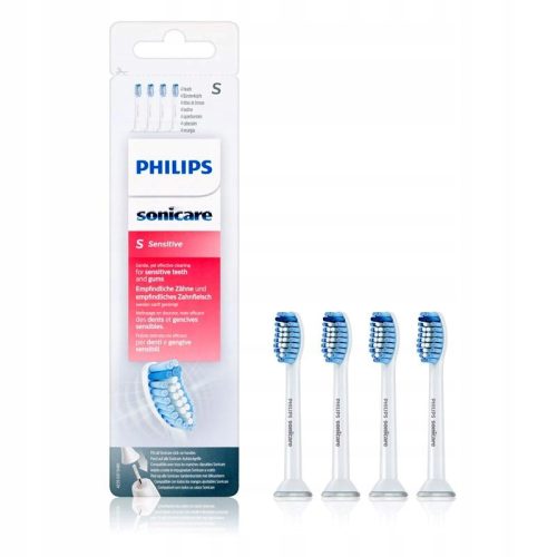  Глави за четки за зъби Philips Sonicare hx6054 Sensitive S, 4 бр