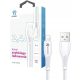  USB-A - Lightning кабел Korgy ALW20 2m Бързо зареждане 480 Mb/s Бял