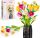  BLOCKS FLOWERS FLOWERS - Направи си сам БУКЕТ ЦВЕТЯ ОТ БЛОЧКИ + ВАЗА 1250 бр.