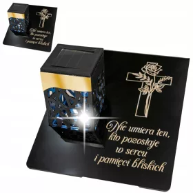   Вечен Соларен Свещник за Гроб с Възможност за Персонализация