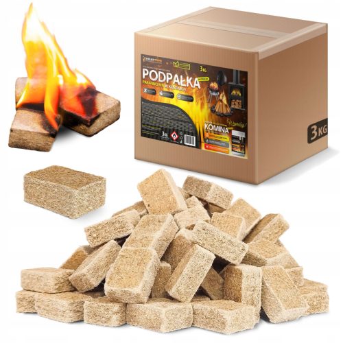  Екологичен ПАРАЛ за камина КУБЧЕТА HeatFire Kindling КАМИНА Грил 3кг