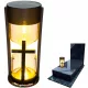 Соларен LED Фенер за Гроб със Златен Кръст - Екологичен и Иновативен