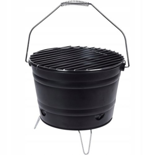  BBQ къмпинг грил кофа 27см черна