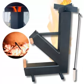    Ракетна печка Къмпинг печка Коза Дръжка НОВА ВЕРСИЯ