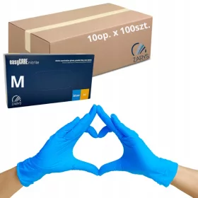    Zarys easyCARE нитрилни еднократни ръкавици размер M сини 100 бр.