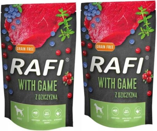  Комплект Dolina Noteci Rafi 2x Мокра храна за кучета с еленско месо 0,5 кг Саше