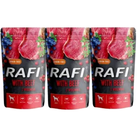    Dolina Noteci Rafi комплект 3x Мокра храна за кучета с телешко 0,5 кг Саше
