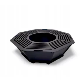    ГОЛЯМА ГРАДИНСКА КАМИНА ЗА ЛАГЕРЕН ОГЪН СКАРА СТОМАНЕЕН ЧАЙНИК 3мм