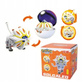    Щипка за Pokeball + Сгъваема фигурка Pokemon GO SOLGALEO ИГРАЧКА ЗА ДЕЦА