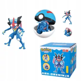    Щипка за Pokeball + Сгъваема фигурка Pokemon GO ASH-GRENINJA ИГРАЧКА ЗА ДЕЦА