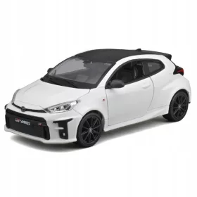   Toyota GR Yaris 2021 White Maisto 1:24 1/24 Метален модел на кола 32909
