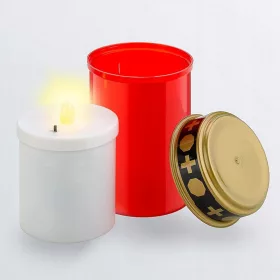   LED Гробна Свещ за Деня на Починалите, Високоустойчива и Дълготрайна