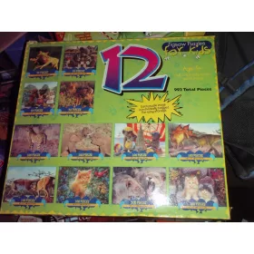    Пъзел 12в1 4х48 + 8х100 части. ЖИВОТНИ Уникални