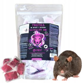   Отровна паста за мишки Плъхове RAT KILLER BM 1kg QPEST Bromadiolone Ефективен