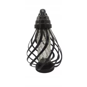   Лампион "Каплица" HK-46 с черна метална мрежа - Комплект от 2 броя