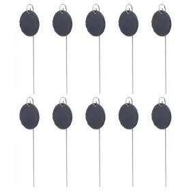    Устойчиви на атмосферни влияния етикети за растения, домашни градински маркери от неръждаема стомана, кръгли