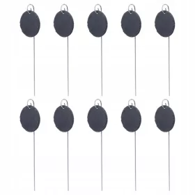    Етикети за растения 10 бр. Висящи етикети от шисти, градински табели от шисти, кръгли