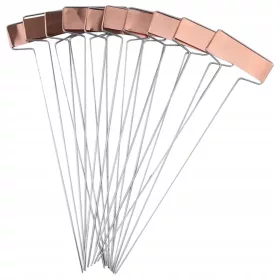    10x Медни етикети за растения Водоустойчиви етикети за многократна употреба за градински колчета Маркери за растения