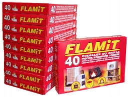  БЯЛА КАМИНА FLAMiT 40 кубчета куб за разпалване на скара