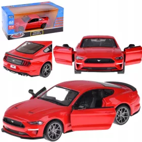    ЧЕРВЕНА МЕТАЛНА ДЕТСКА КОЛА FORD MUSTANG СВЕТЛИНИ ЗВУКОВИ ЕФЕКТИ