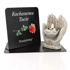   Статуетка за Гроб с Персонализиран Постамент - Идеален Подарък за Семейството