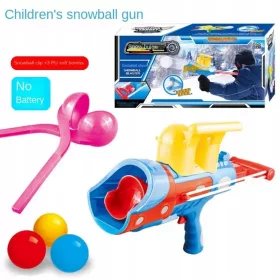    Щипка Snow Ball Blaster Нов 2IN1 пластмасов инструмент за създаване на снежни топки Creative